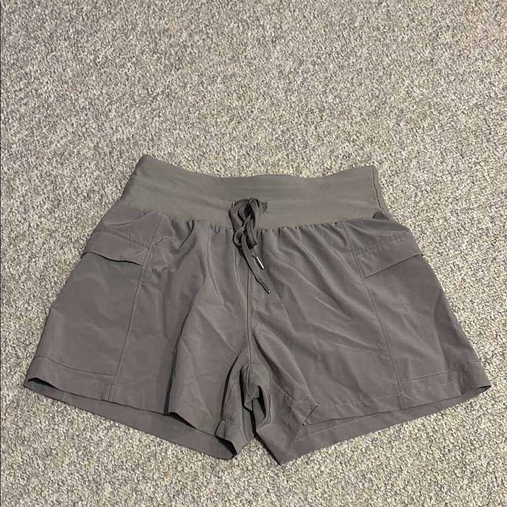 Women's Gray High-Waisted Shorts